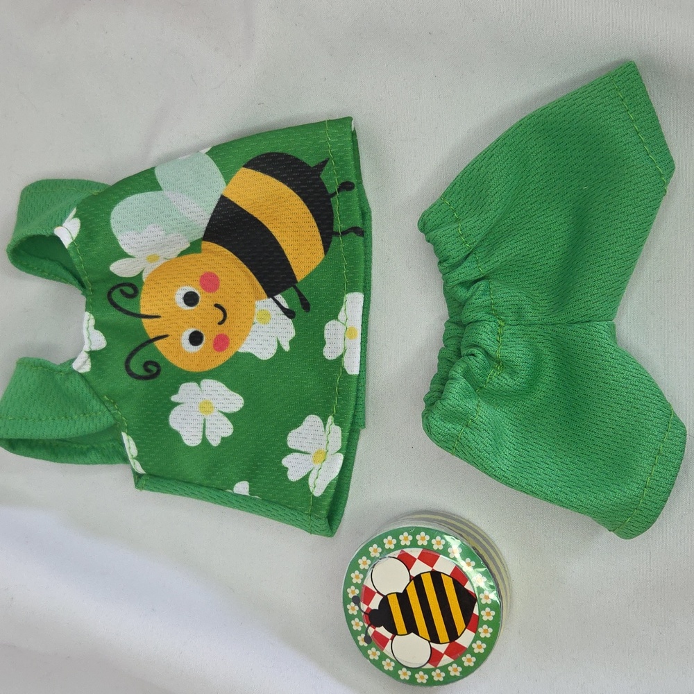 Baby Alive Bee Summer Outfit Fits 12 Inch Dolls With Vintage Wash Cloth NIP